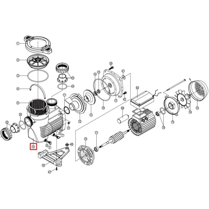 Obudowa pompy do Hayward K-FLO SPK12630XY1 (RPUM0010.20R)