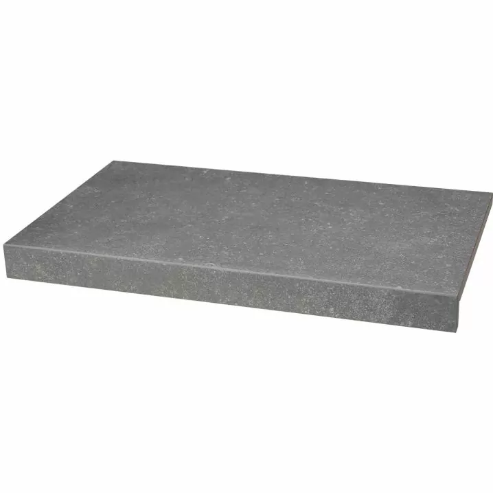 Płytka basenowa brzegowa typu L Aquaviva Stellar Grey, 600x345x50 (20) mm