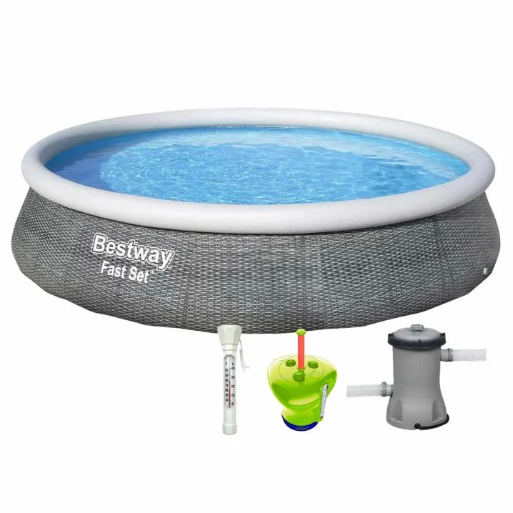 Basen rozporowy Bestway 57376 (396х84 cm) z filtrem wkładowym, termometrem i dozownikiem w zestawie