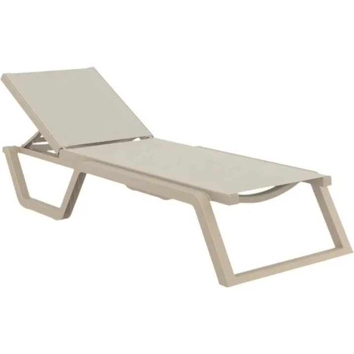 Leżak Aquajoy Rio PRO, szaro-brązowy