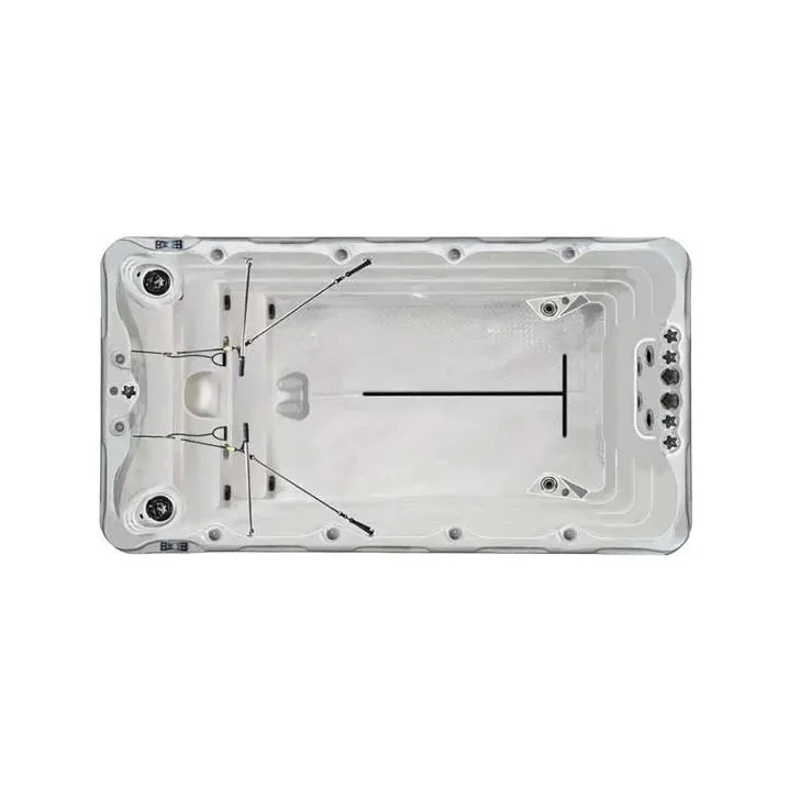 Jacuzzi z hydromasażem Passion Spas Fitness 1 Deep (400x228x152 cm), srebrno-biały