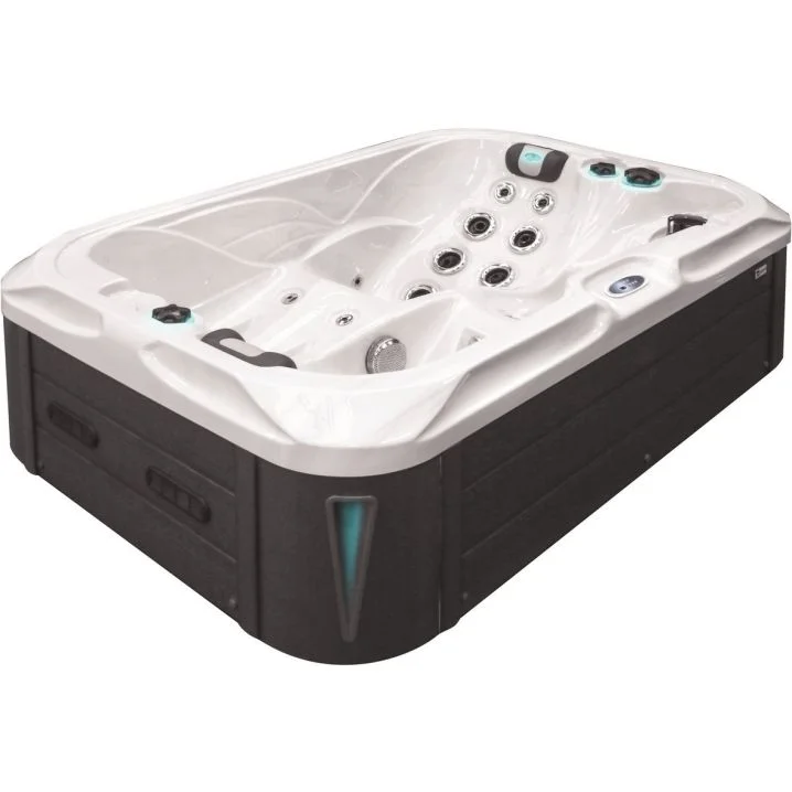 Jacuzzi z hydromasażem Passion Spas Indulgence (214х143х63 cm), srebrno-biały, obniżka
