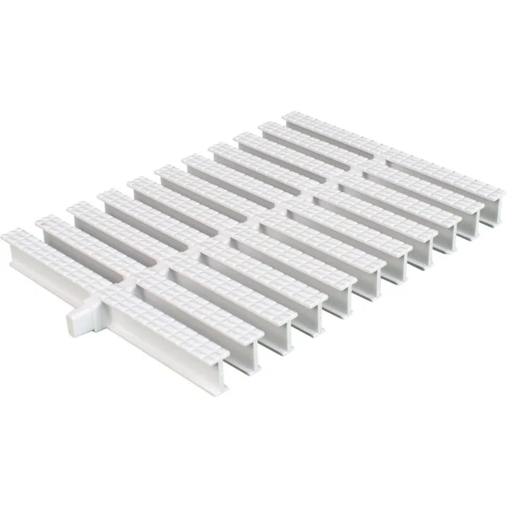 Kratka przelewowa do basenu Aquaviva KP HKE03 Classik z połączeniem centralnym 245x22 mm (biała)