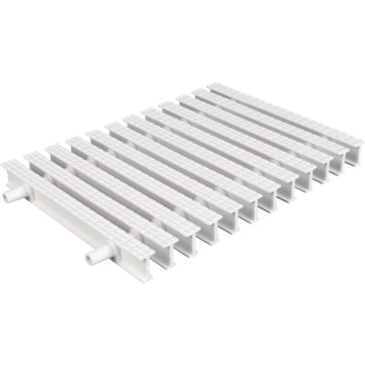 Kratka przelewowa do basenu Aquaviva KP HKE07 Classik z połączeniem podwójnym 245x22 mm (biała)