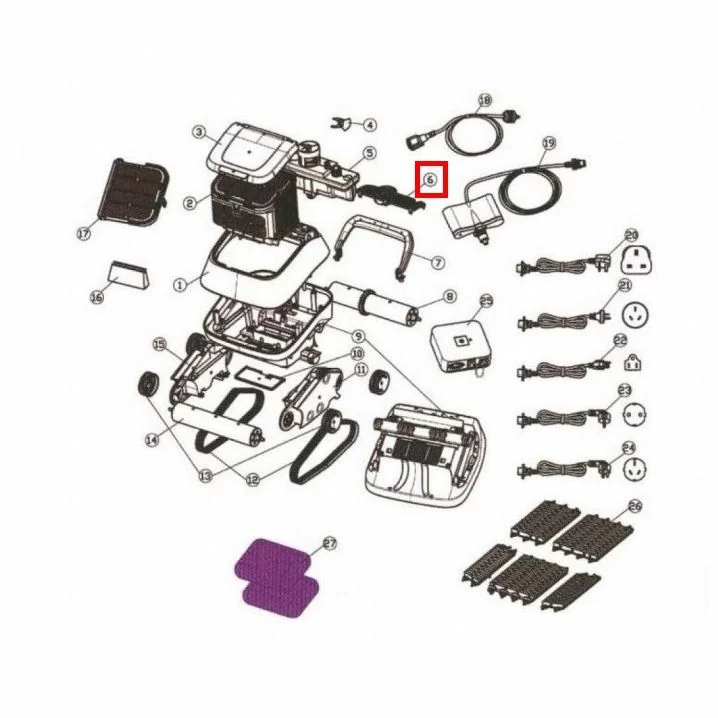 Osłona pompy do odkurzacza Aquaviva 7310 Black Pearl (71070)