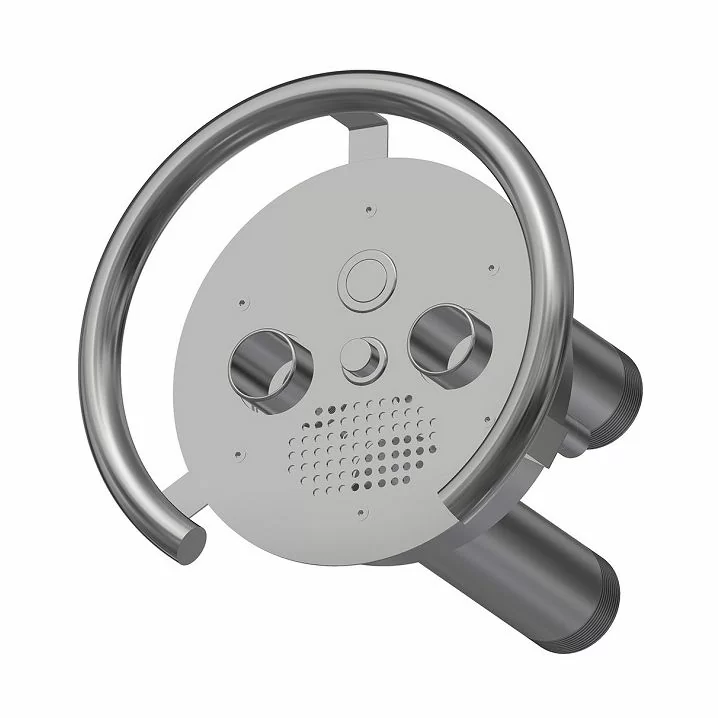 Część przednia i element montażowy do przeciwprądu Aquaviva TWIN 2.5" AISI 304 (okrągła)