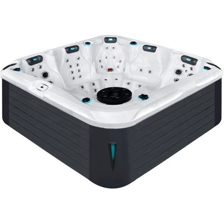 Jacuzzi z hydromasażem Passion Spas Devotion (230х230х91 cm), srebrno-biały