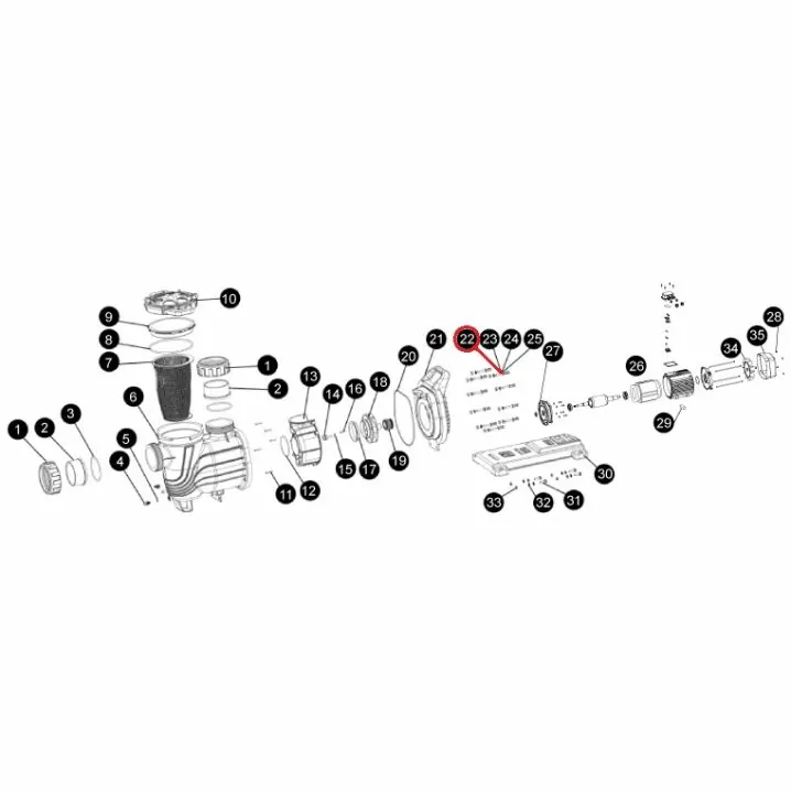 Uszczelnienie mechaniczne do pomp Aquaviva SEQ\WEQ\SLP\WLP, (F01350005 nr 22)