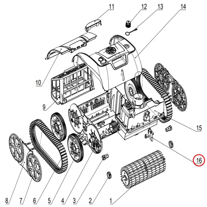Zewnętrzny wskaźnik LED do odkurzacza Aquajoy Cyclone C1 Pro (S.OS7010.23.A.002)