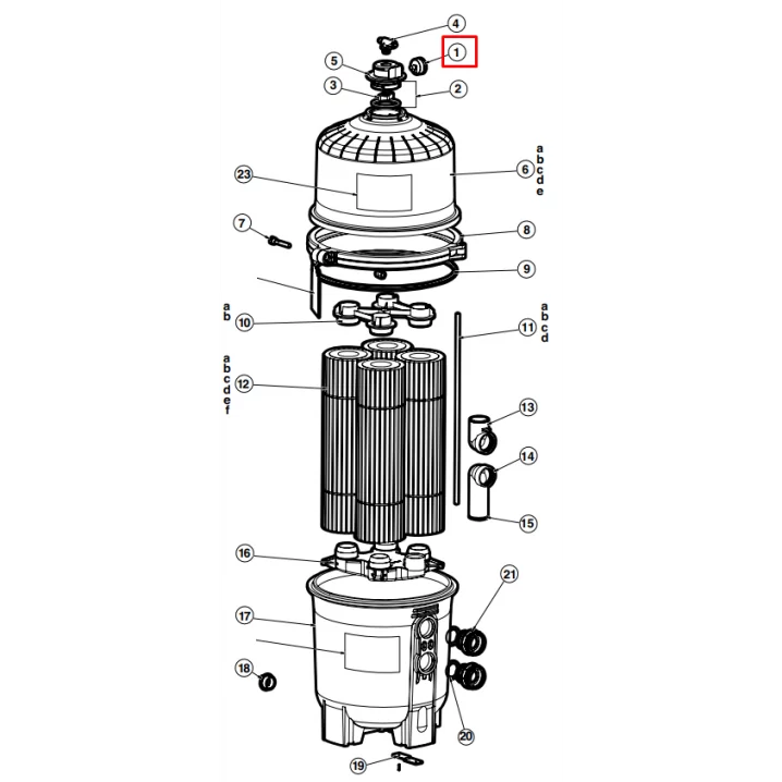Manometr do filtrów Hayward SwimClear (ECX2712B1)